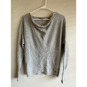 Royal Robbins Women's XS Wool Blend Westland Cowl Neck Sweater Long Sleeve Gray
